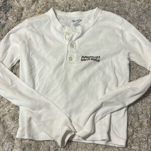 Brandy Melville cowgirl long sleeve tshirt